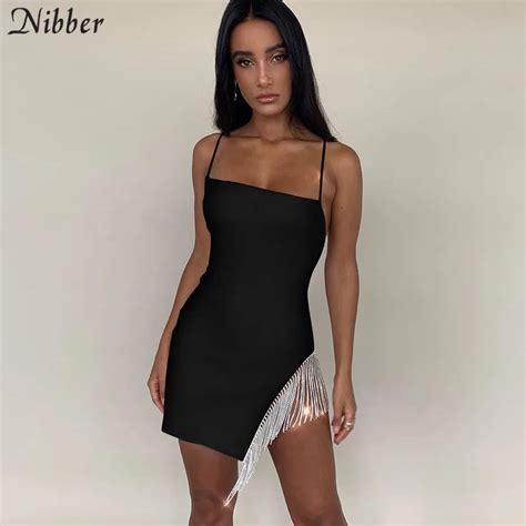 Nibber Осень Harajuku кисточкой bodycon платье женские сексуальные ...
