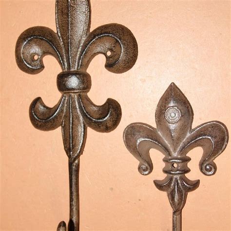 rustic metal fleur de lis wall decor