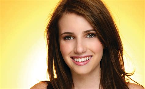 Emma Roberts, Glance, Face, Brunette girl, Hair, Brown haired, HD
