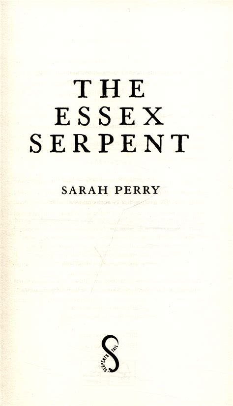 The Essex Serpent by Perry, Sarah (9781781255445) | BrownsBfS