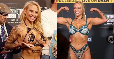 boxings battle   boobs blonde bomber ebanie bridges