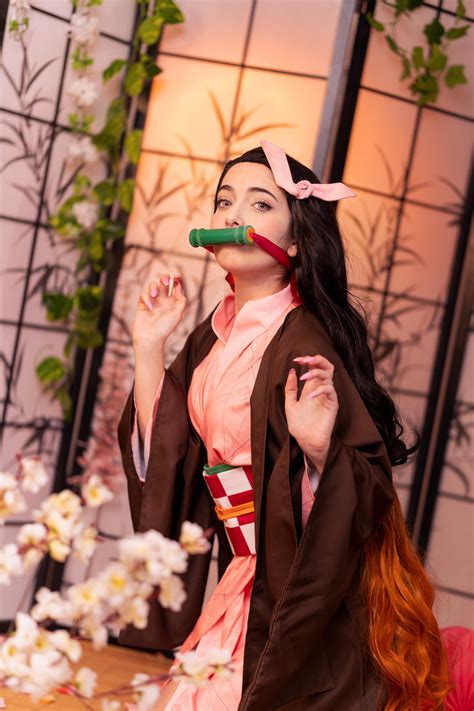 Nezuko cosplay by Aikabun : cosplaygirls