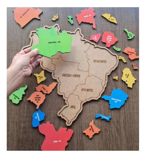Quebra Cabeca Do Brasil - Mapa Politico Do Brasil Para Criancas Quebra Cabeça Mapa Brasil Duplo