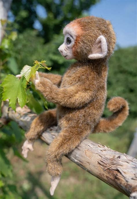 realistic toy monkey  monkey toy monkey realistic etsy