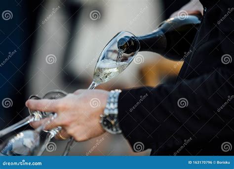 Wine in Social Events and Weddings. Stock Photo - Image of company ...