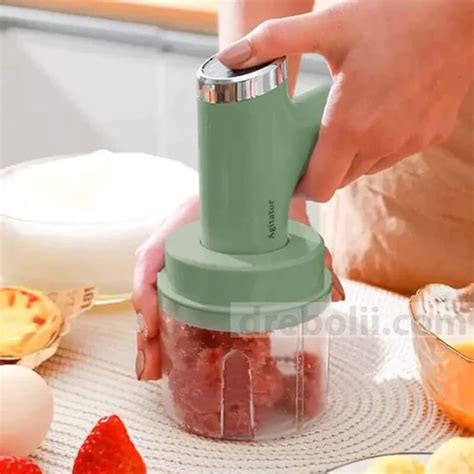 Преносим мини миксер с чопър, безжичен, 3 в 1 - Drebolii.com
