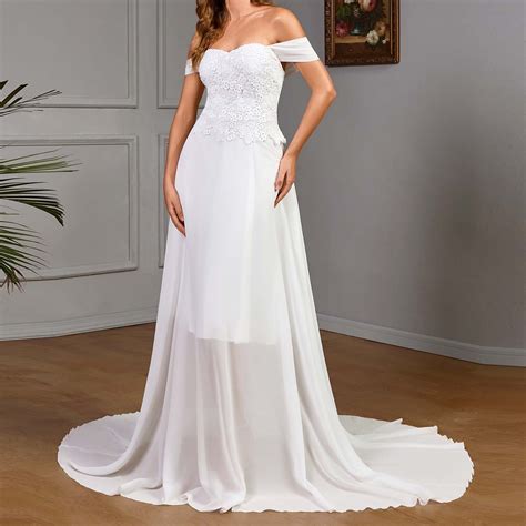 Savings Dianli Plus Size Cocktail Dress Womens Chiffon Lace Wedding