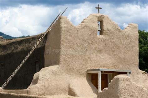 Holy Cross Catholic Church in New Mexico Editorial Stock Image - Image ...