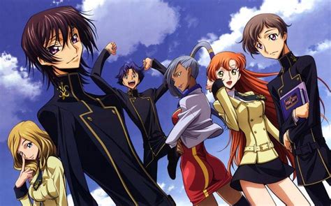 Code Geass, Anime, Shirley Fenette, Lamperouge Lelouch, Milly Ashford, Rivalz Cardemonde ...