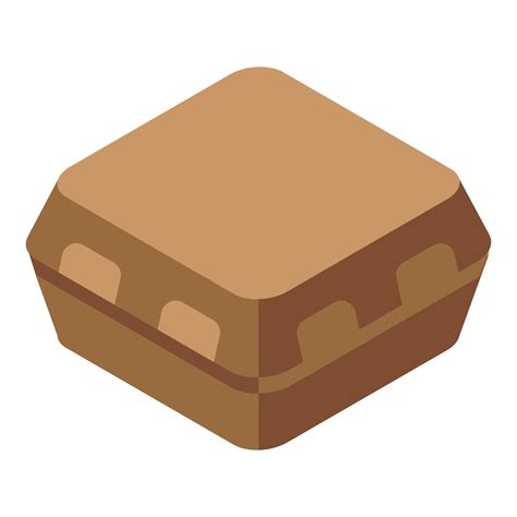 Carton package icon, isometric style 15890747 Vector Art at Vecteezy