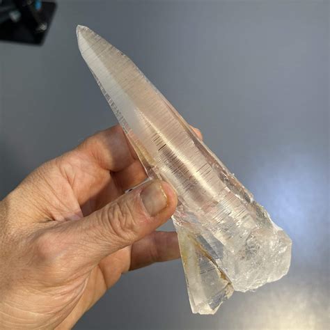 Quartz (Lemurian) 3-sided (Colombian) Muzo habit (6.1") healing crystal