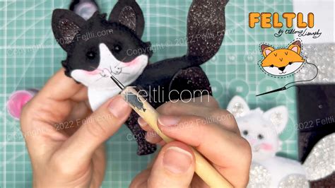 Котик из фетра своими руками / Выкройка котика • Feltli