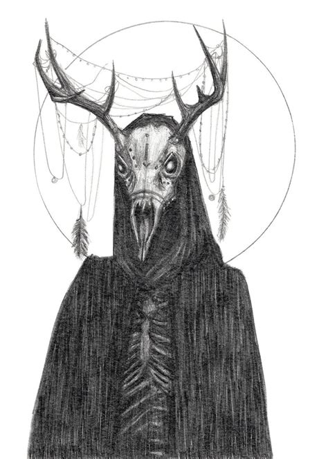 Wendigo Fine Art Print Cryptid Mythology Folklore Native American Dark ...