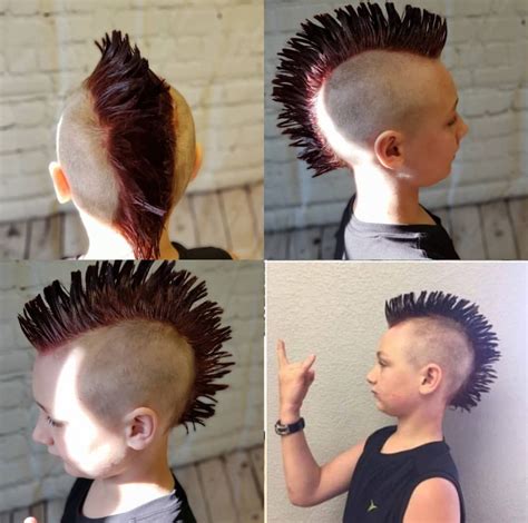 boys red mohawk hair cuts mohawk hairstyles mohawk