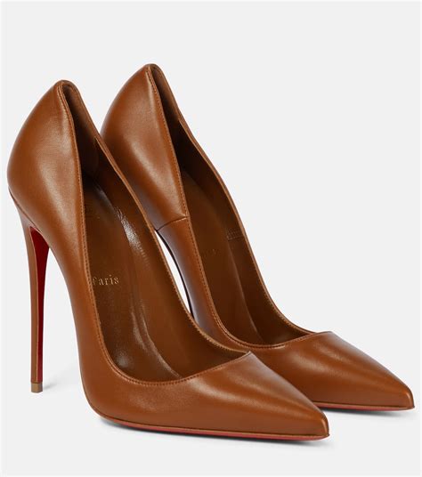 Pumps So Kate 120 Aus Leder in Braun - Christian Louboutin | Mytheresa