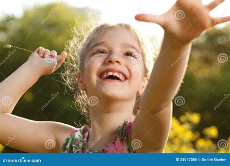 Charming cheerful girl stock photo. Image of daughter - 25047586