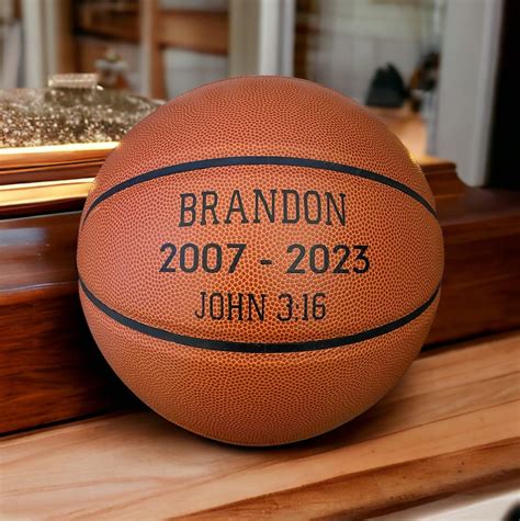 In Loving Memory Basketball Display for Basketball Themed Funural ...