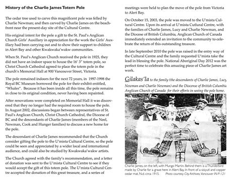 Story and History of the Charlie James Totem Pole – U'mista Cultural Centre