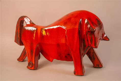 Album with ceramic sculptures - Toro - Anita Fleerackers