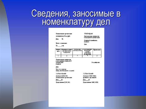 Номенклатура дел - презентация онлайн