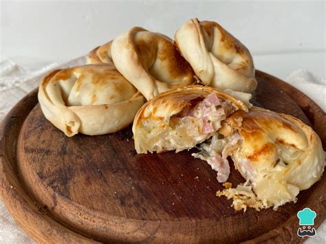 Empanadas de jamón, queso y cebolla - Receta FÁCIL