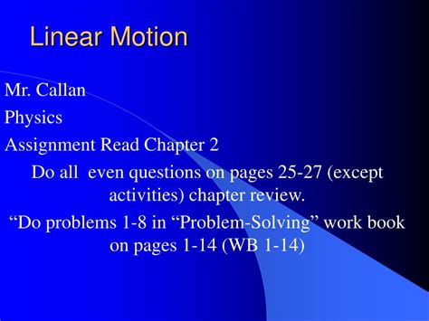 PPT - Linear Motion PowerPoint Presentation, free download - ID:1242638