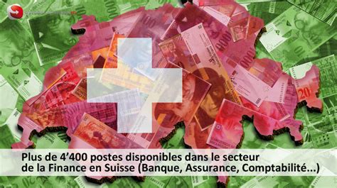 postes disponibles dans le secteur de la finance en