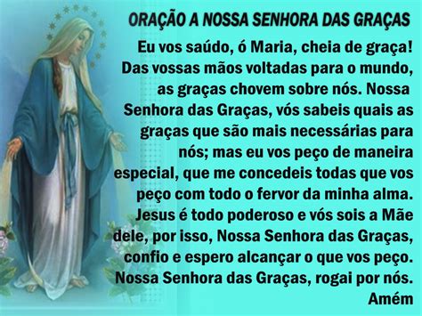 Oração A Nossa Senhora - Divino Espírito Santo: Oração A Nossa Senhora das Graças