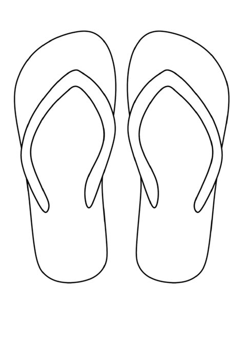 Flip Flop Pattern printable pdf download