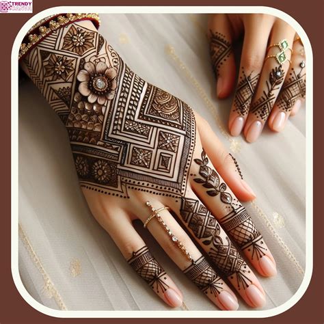 simple mehndi designs  brides  trendy canva