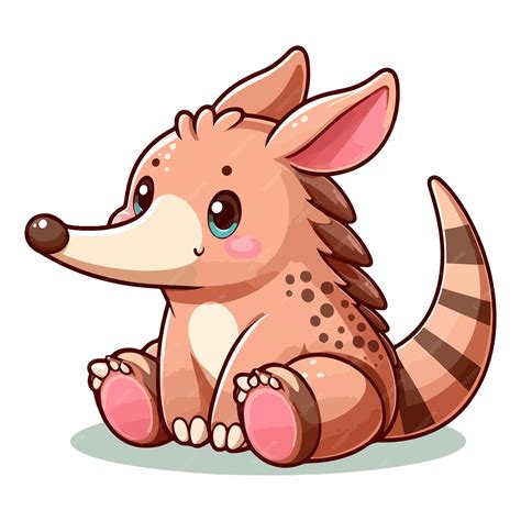 Premium Vector | Cute Aardvark Vector Cartoon illustration