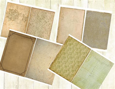Old Book Pages, Vintage Book Papers, Printable Book Papers, End Papers ...