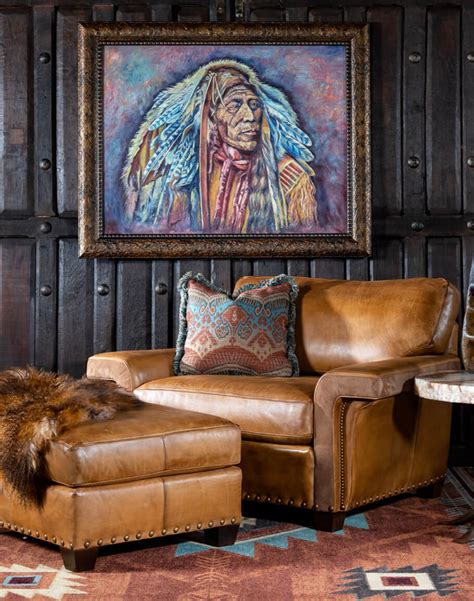 Thatcher Oversized Full Grain Leather Accent Chair - Light Brown ...