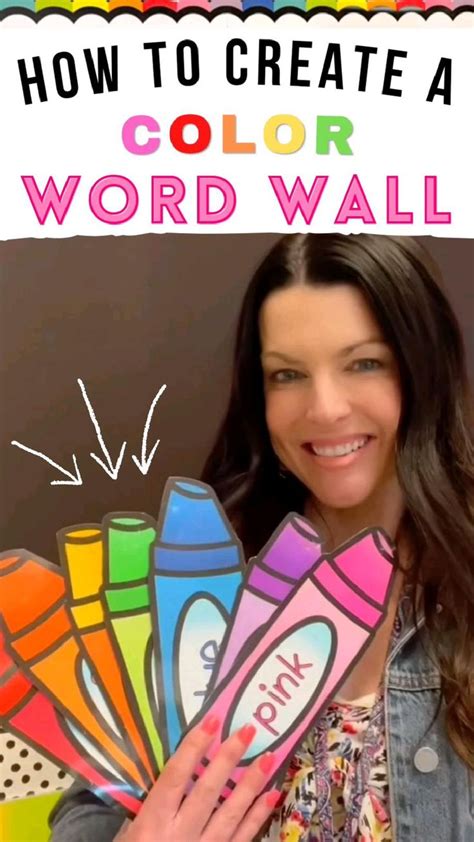 How to Create a Color Words Bulletin Board - Kindergarten Korner - A ...
