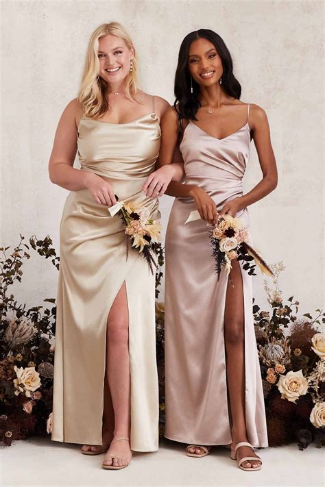 champagne colored dresses short