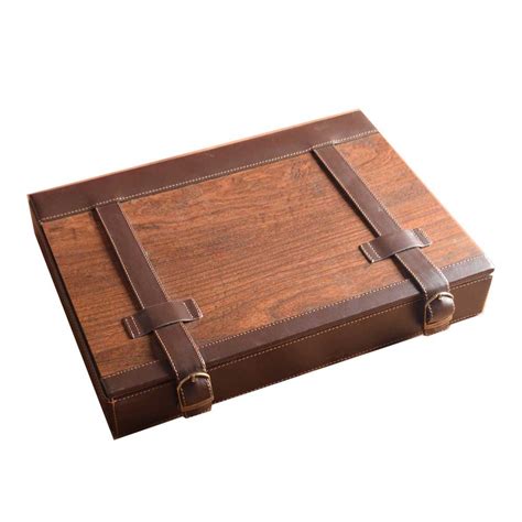 Wooden Leather Box - Fiesta Mundo Egypt Giveaways