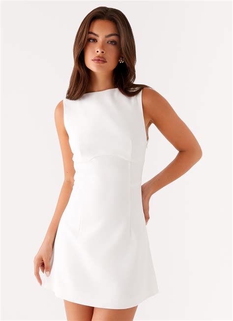 Lulita Mini Dress - White – Peppermayo