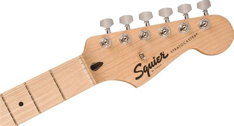 Электрогитара Fender Squire Sonic Stratocaster, черный, кленовая ...