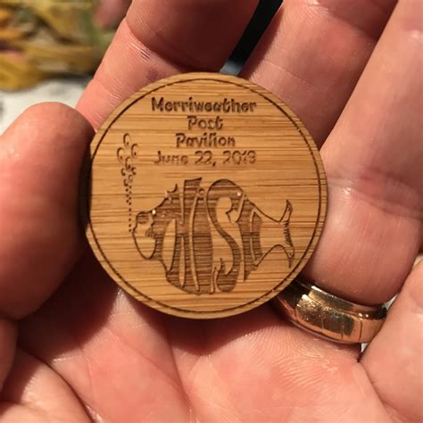 I made 10 of these magnetized laser cut coins to hand out randomly ...