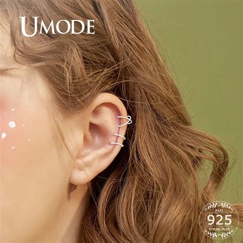 UMODE серебряные серьги в виде креста 925 серебряные серьги для женщин ...