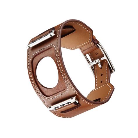 21.53US $ |Genuine leather Cuff Bracelet strap for apple watch hermes 4 ...