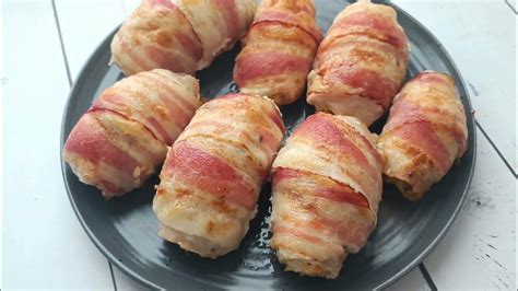 Нежные 🥓 КУРИНЫЕ РУЛЕТИКИ В БЕКОНЕ 🥓 Новый взгляд на простые продукты ...