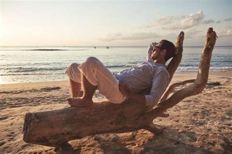 60+ Attractive Young Muscular Man Smiling Laying Down On The Beach ...