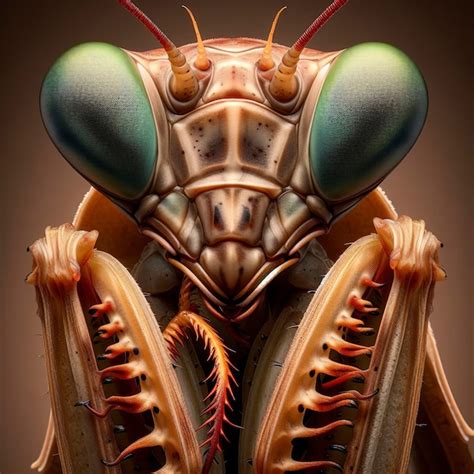 Premium Photo | Portrait of praying mantis