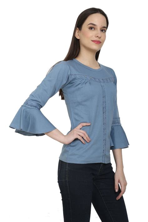 casual wear girls tops design size medium cotton  rs piece