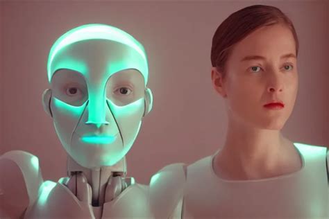 VFX movie of a futuristic robot portrait in living | Stable Diffusion ...