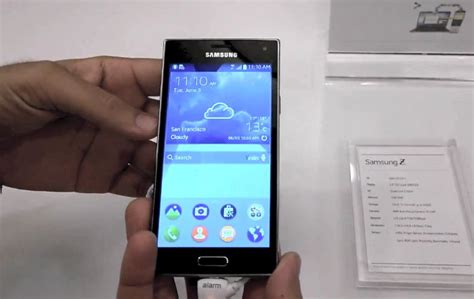 Samsung Z And Tizen UI In Action (Video)