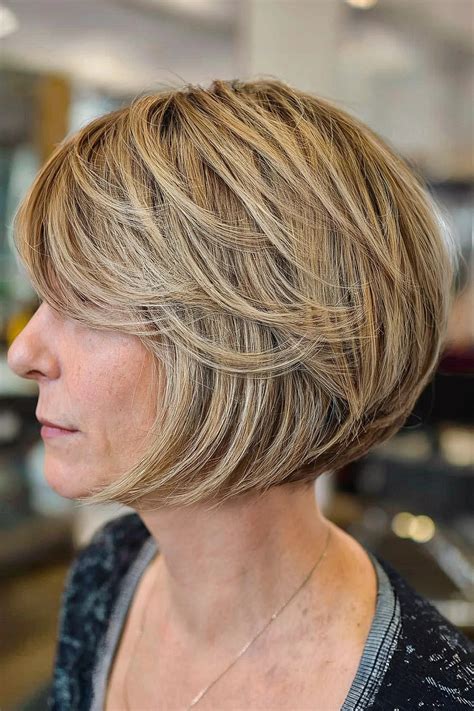 Haircut Stacked Bob Medium Length Stacked Bob Haircut