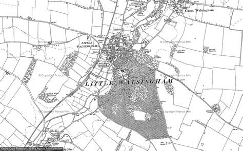 historic ordnance survey map   walsingham