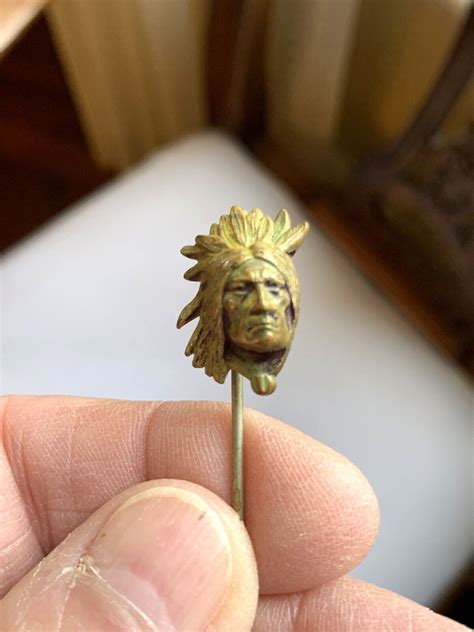 Very Rare Antique Native American Indian Chief Stickp… - Gem